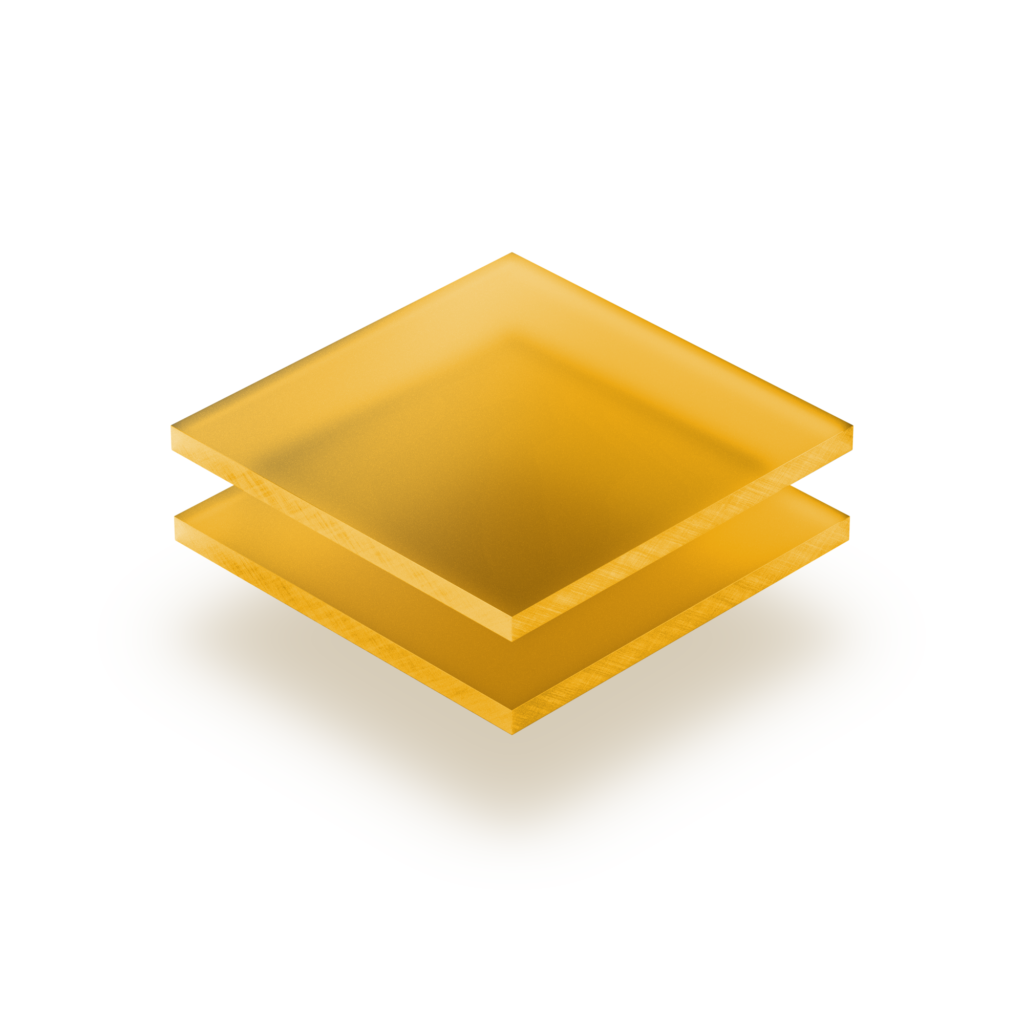 Plexiglass Jaune dépoli